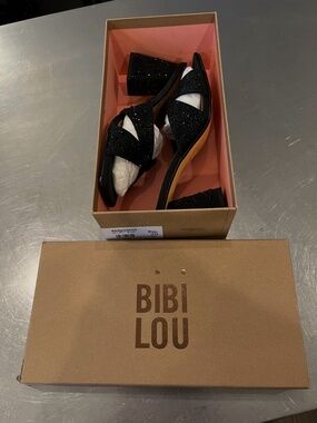 Anthropologie Bibi Lou Shay Crystal Heels NWT 9 $160